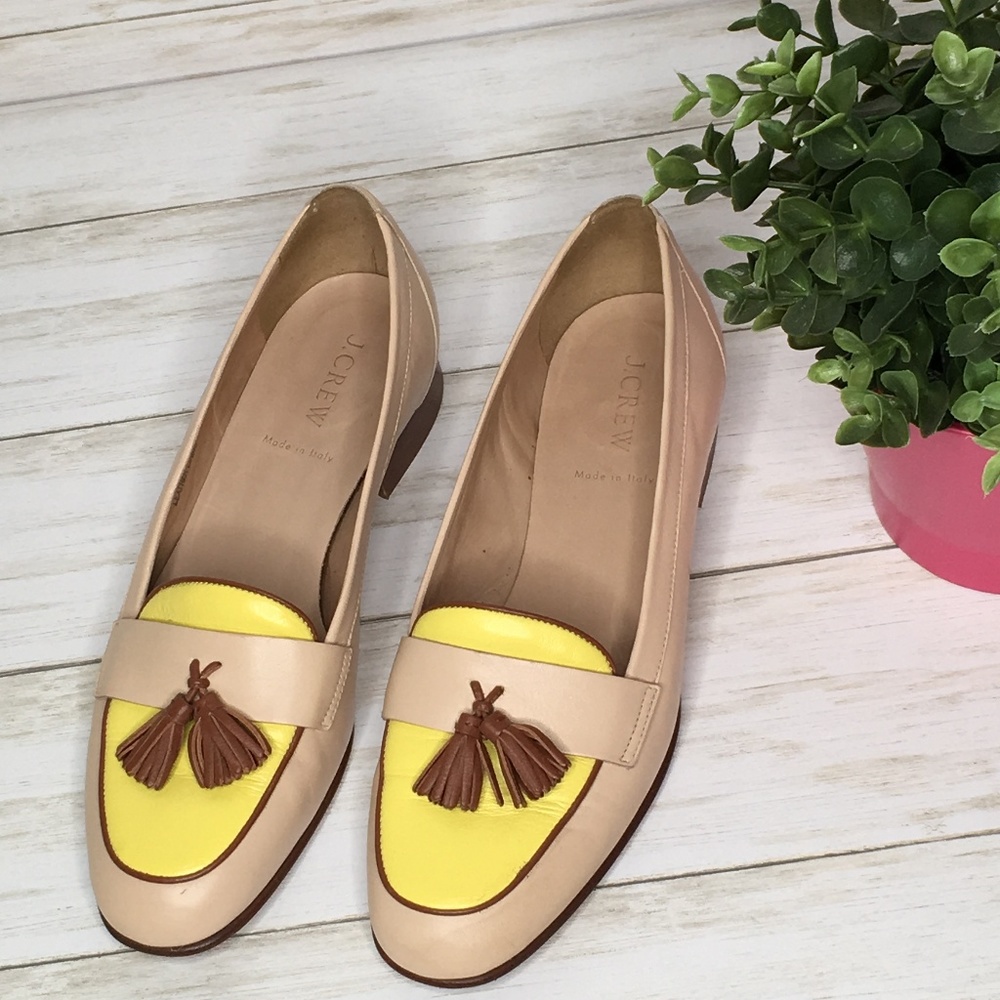 EUC J Crew Biella Tassel Loafers Size 8